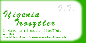 ifigenia trosztler business card